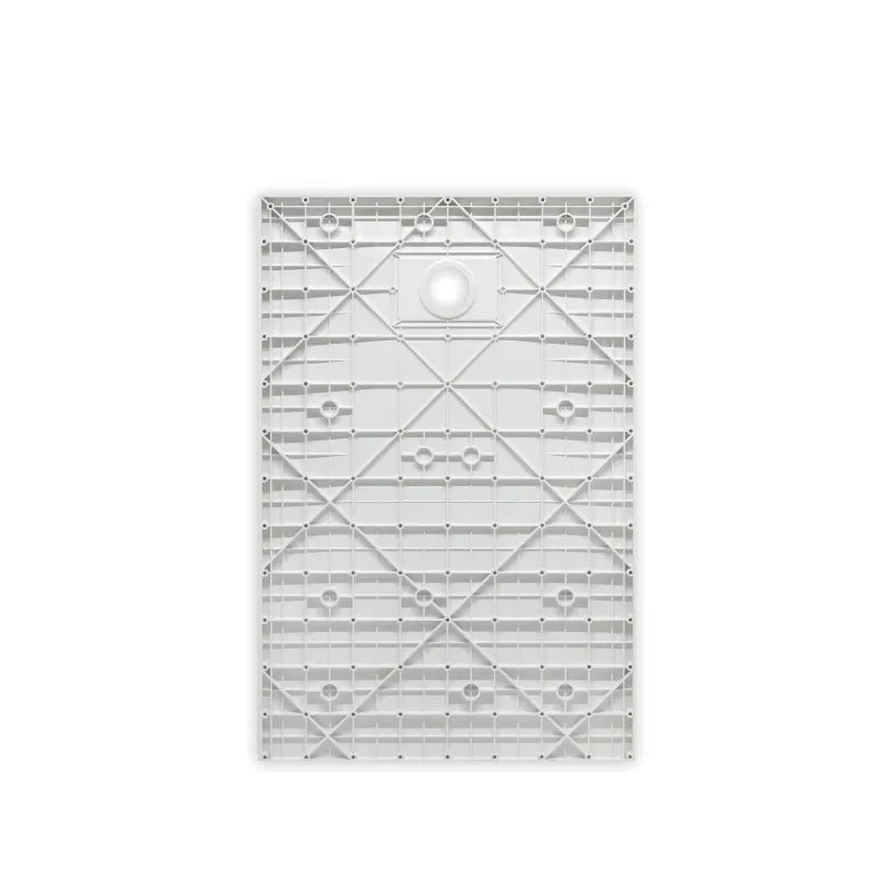 KINEDO PIV249070BM douchebak 90 x 70 cm, polymeerhars steenlook wit