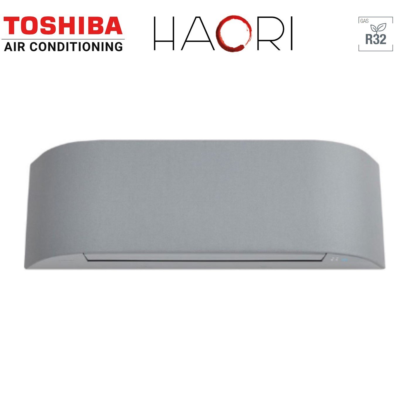 Unità Interna wall-mounted Toshiba series HAORI 16000 Btu (15000 Btu) RAS-B16N4KVRG-E R-32 built-in Wi-Fi Grigio Chiaro / Grigio Scuro