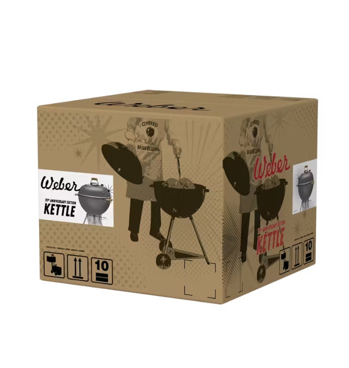 Barbecue a Carbone Weber Kettle Edizione 70° anniversario Grigio Hollywood