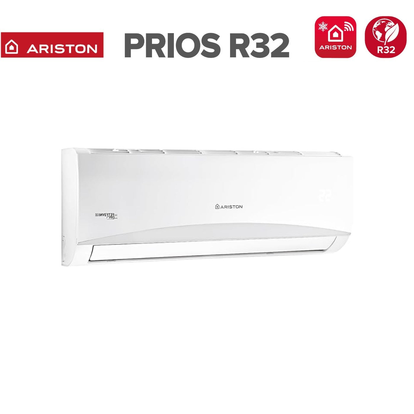 Air conditioner tri-split Ariston Inverter series PRIOS 12+12+12 with TRIAL 80 XD0C-O R-32 optional Wi-Fi 12000+12000+12000