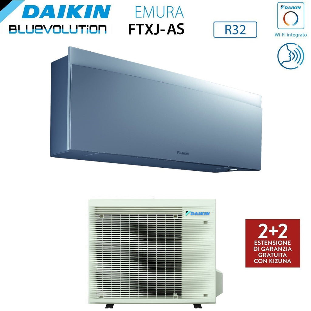 Air conditioner Daikin Bluevolution Inverter series EMURA SILVER III 18000 Btu FTXJ50AS R-32 built-in Wi-Fi classe A++ Garanzia Italiana - Novità