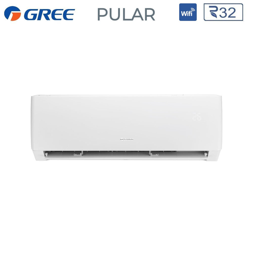 Air conditioner tri-split Gree Inverter series PULAR 12+12+12 with GWHD(24)NK6OO R-32 built-in Wi-Fi 12000+12000+12000