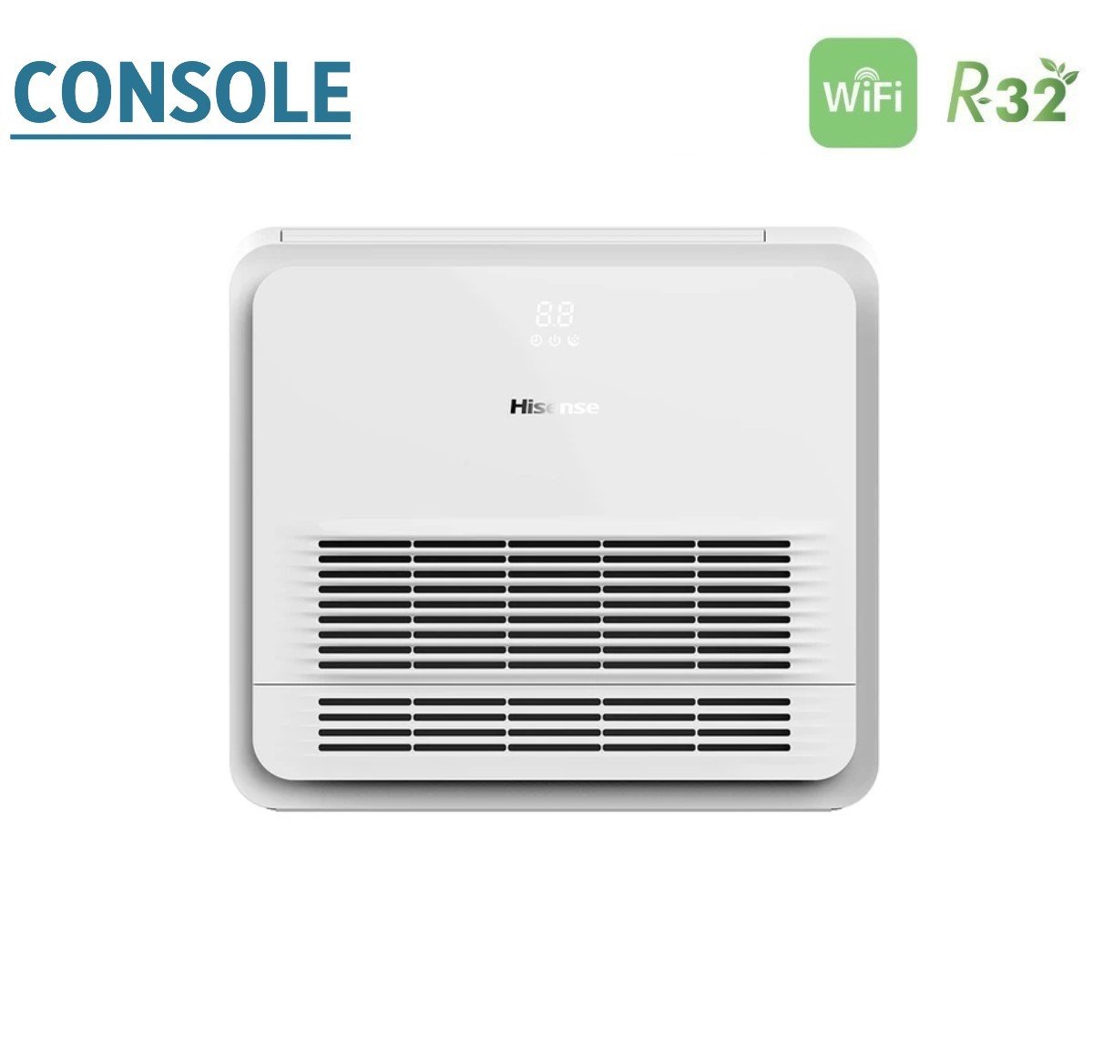 Hisense Dual Split Console 12+12 Air Conditioner with 3AMW62U4RJC R-32 Wi-Fi Optional Standard Remote Control Included 12000+12000