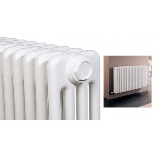 Complete battery Radiator Cordivari Ardesia tubular steel radiator 3 Columns from 3 to 24 elements h 856 mm center distance 800 mm caps and reductions included