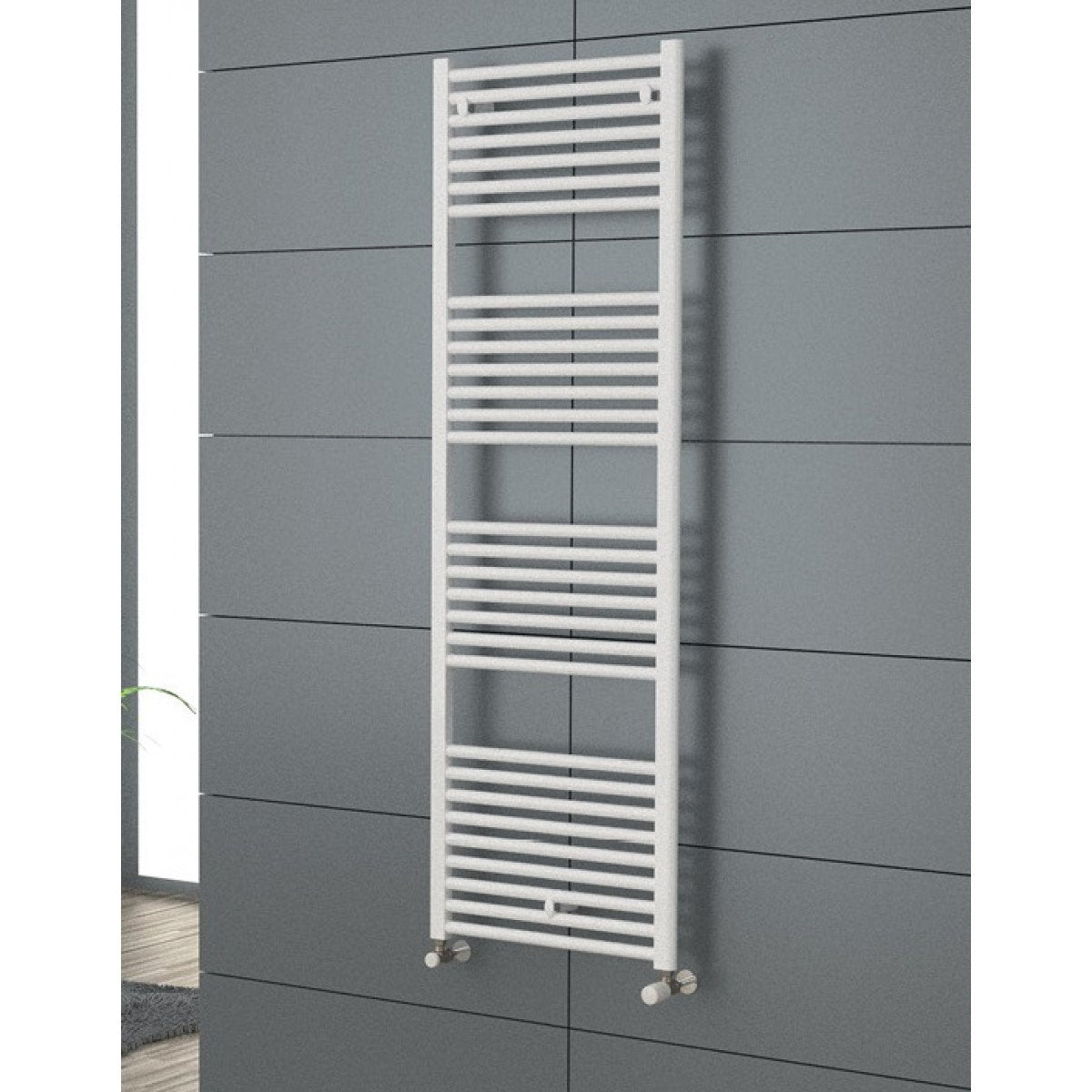 Cordivari Towel Warmer Radiator Model LISA 22 in White Painted Steel - Available in Various Sizes