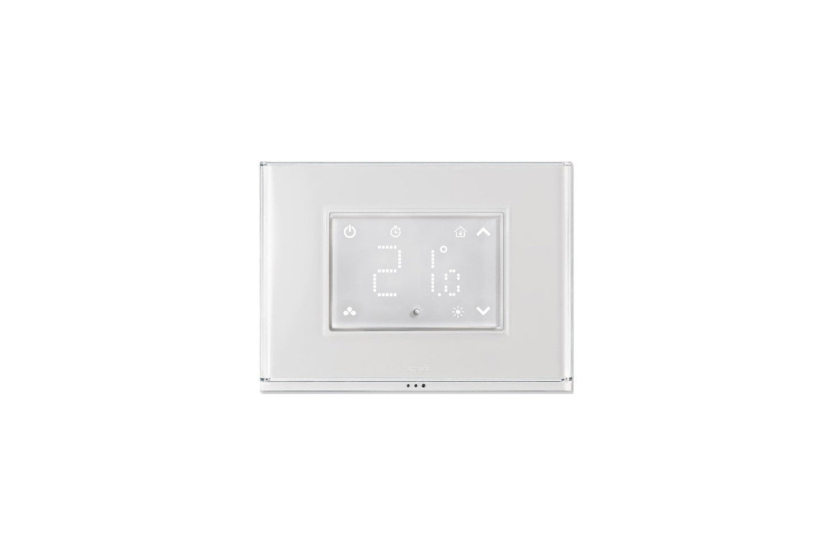 Beghelli Dom-e slimme klokthermostaat met touchdisplay en Wi‑Fi-lichtplaat 60048