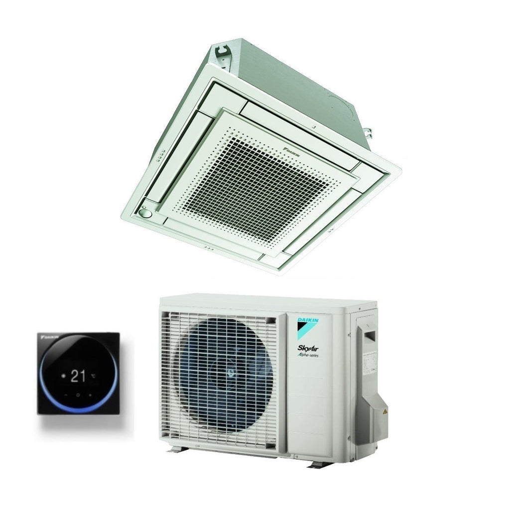 Daikin Fully Flat Cassette Air Conditioner 12000 BTU FFA35A9 + RZAG35A R-32 Optional Wi-Fi with Wired Control and Grille Included