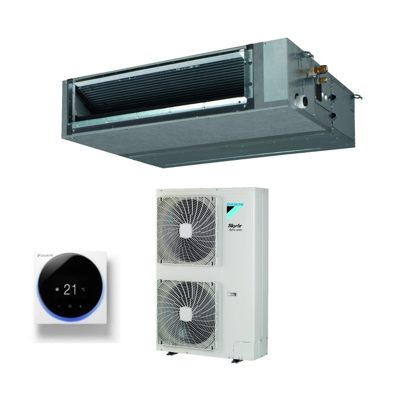 Daikin Bluevolution Ducted Air Conditioner Medium Pressure 36000 Btu FBA100A + RZAG100NV1 Single Phase R-32 Wi-Fi Optional with Wired Control