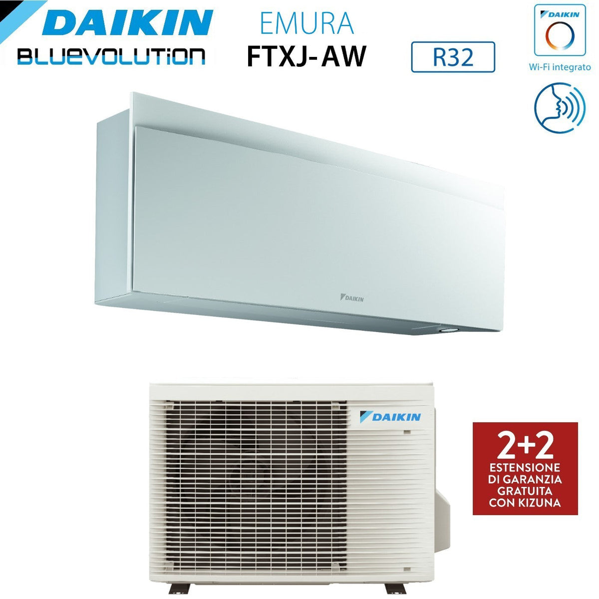 Daikin Emura FTXJ20AW airconditioner wandmodel