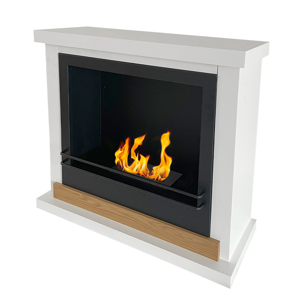 Divina Fire Stoccolma bio-ethanol haard wit 75, 5x24x68 cm