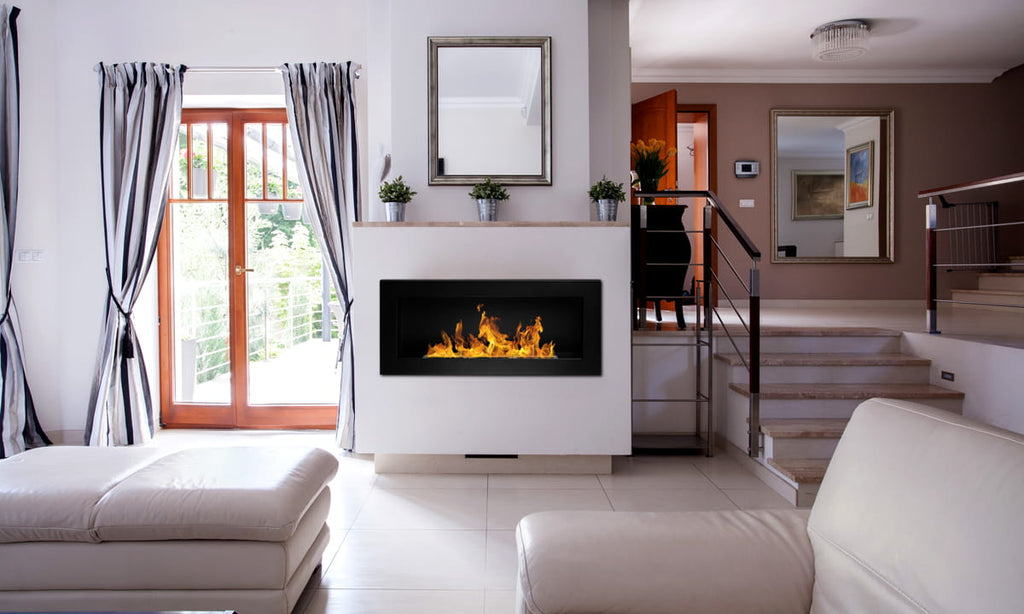 Divina Fire Lucca Black bio-ethanolhaard 2,5 kW wand/inbouw