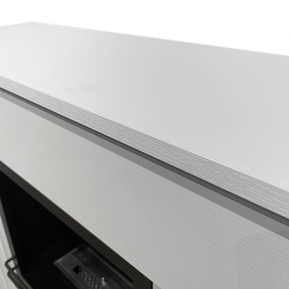 Camino a bioetanolo da terra BELLINI in legno white Made in Italy L96 x P35 x H96