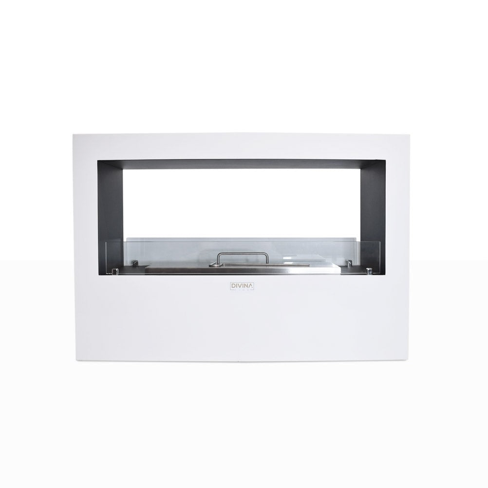 Divina Fire Giotto S bio-ethanol haard wit 3,5–4 kW