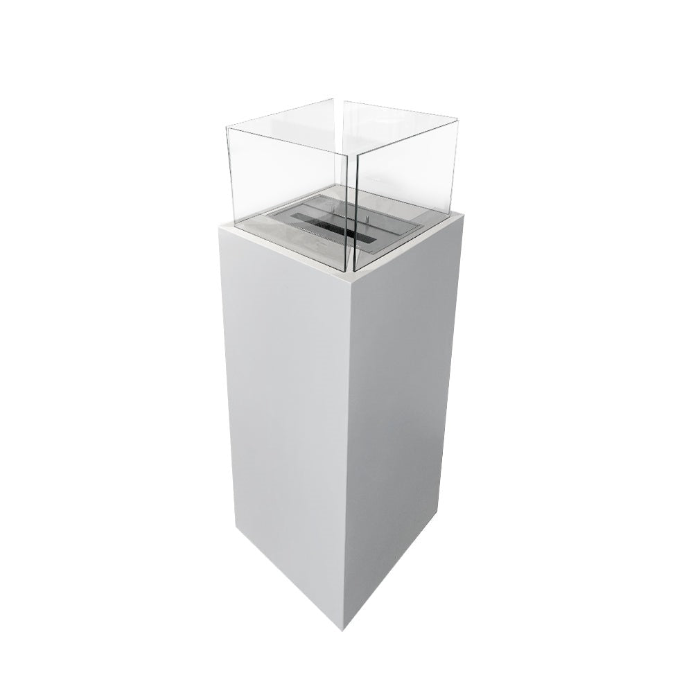 Divina Fire Ischia vrijstaande bio-ethanol haard 3,2 kW wit
