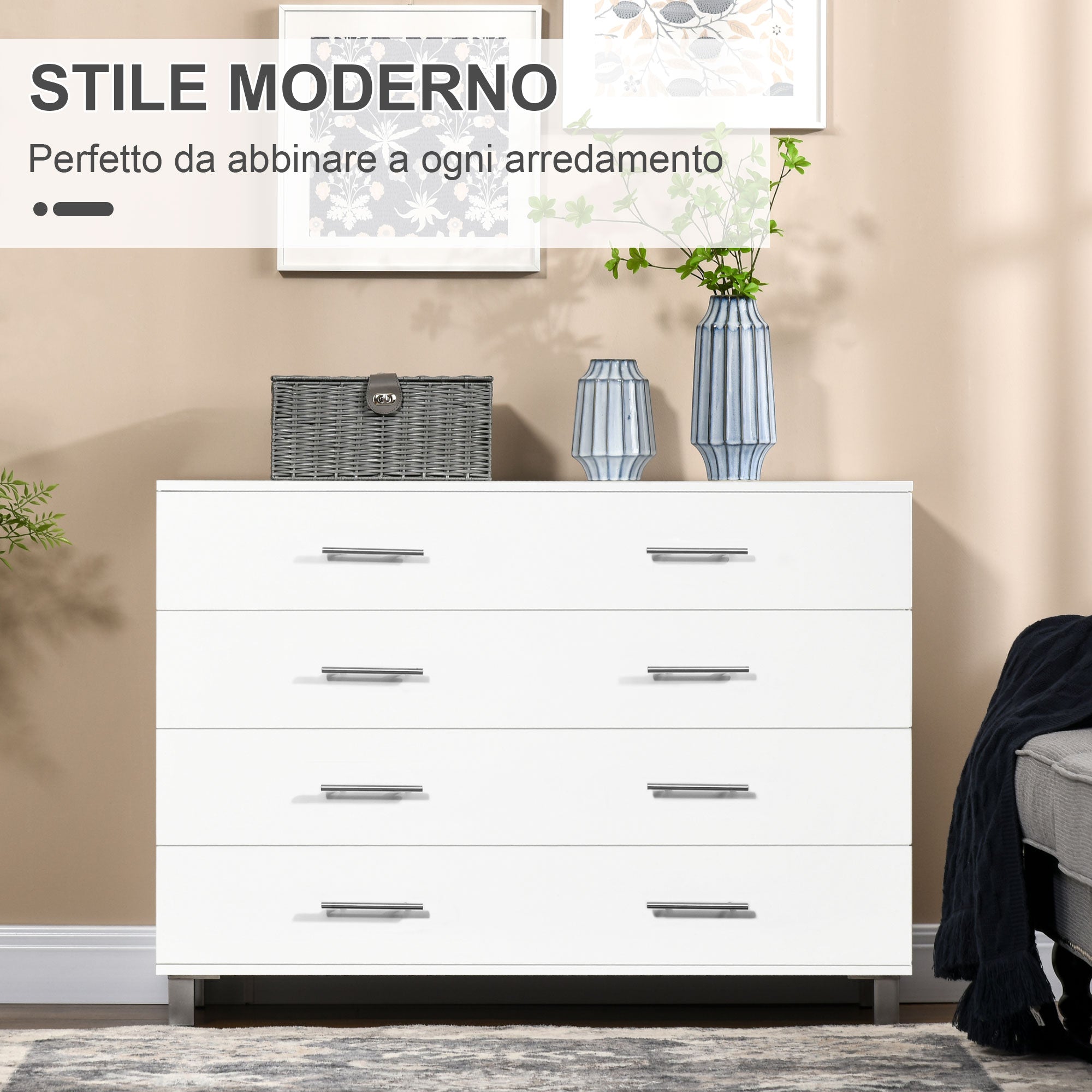 EasyComfort Ladekast 4 lades wit