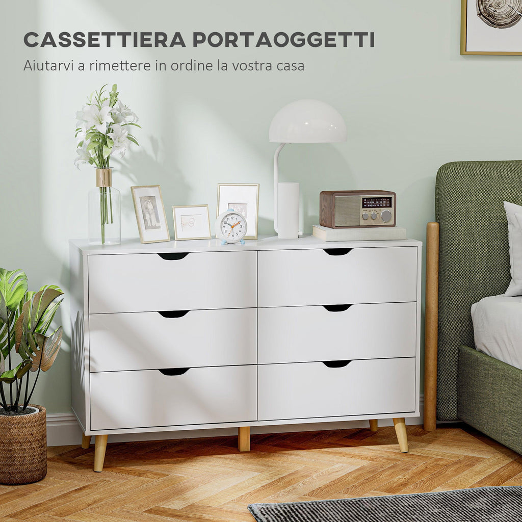 EasyComfort Cassettiera 6 lades ladekast 120x40x76 cm