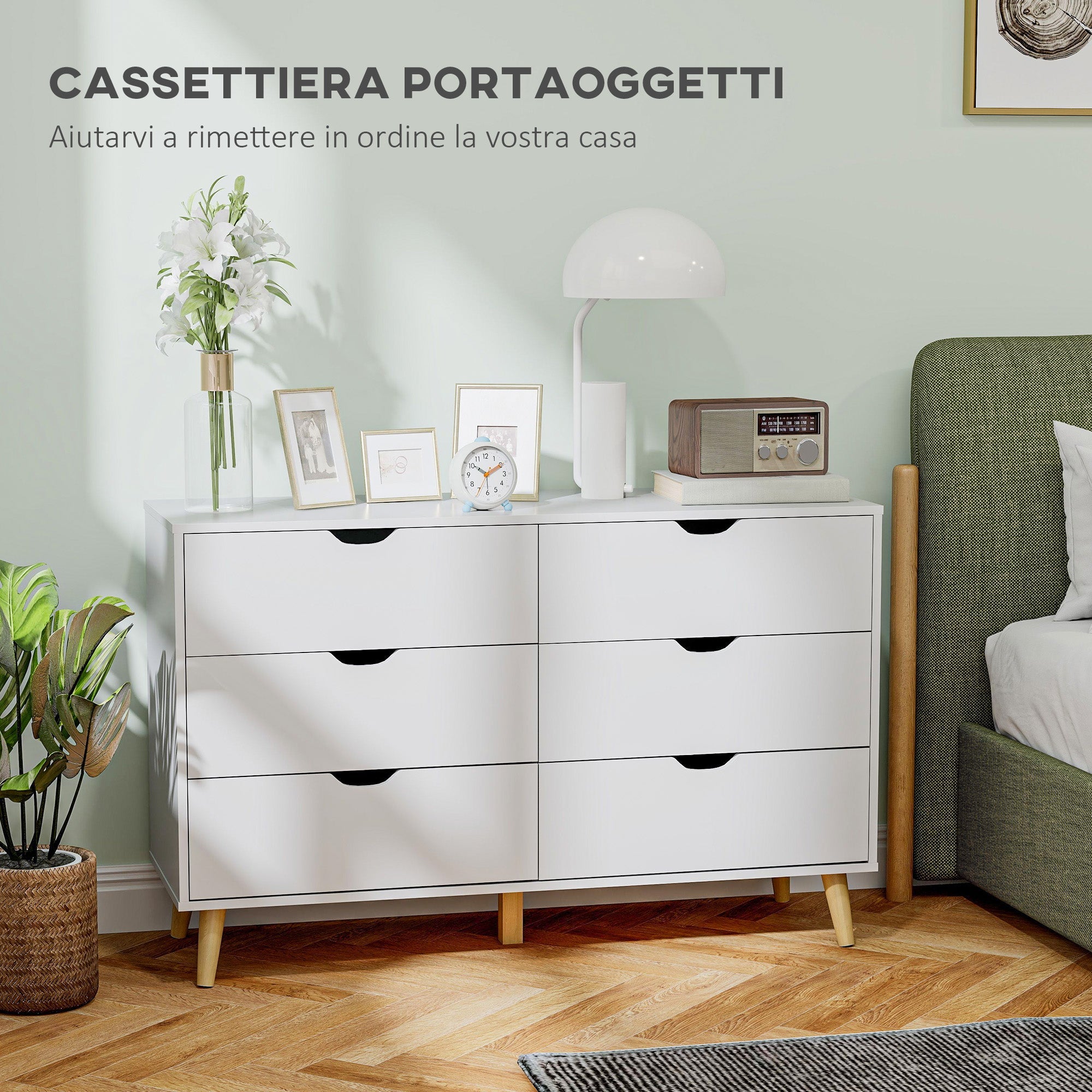 EasyComfort Cassettiera 6 lades ladekast 120x40x76 cm