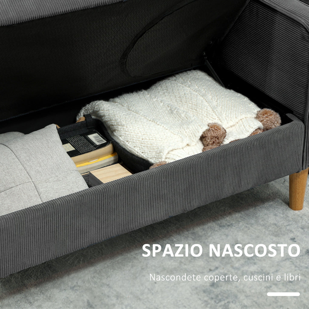 EasyComfort Divano 2 Posti 2-zitsbank met opbergruimte 140x63x79 cm