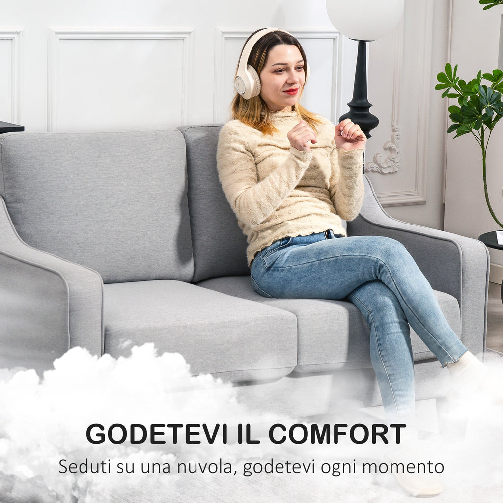 EasyComfort Divano 2-zitsbank 136x77x86 cm lichtgrijs