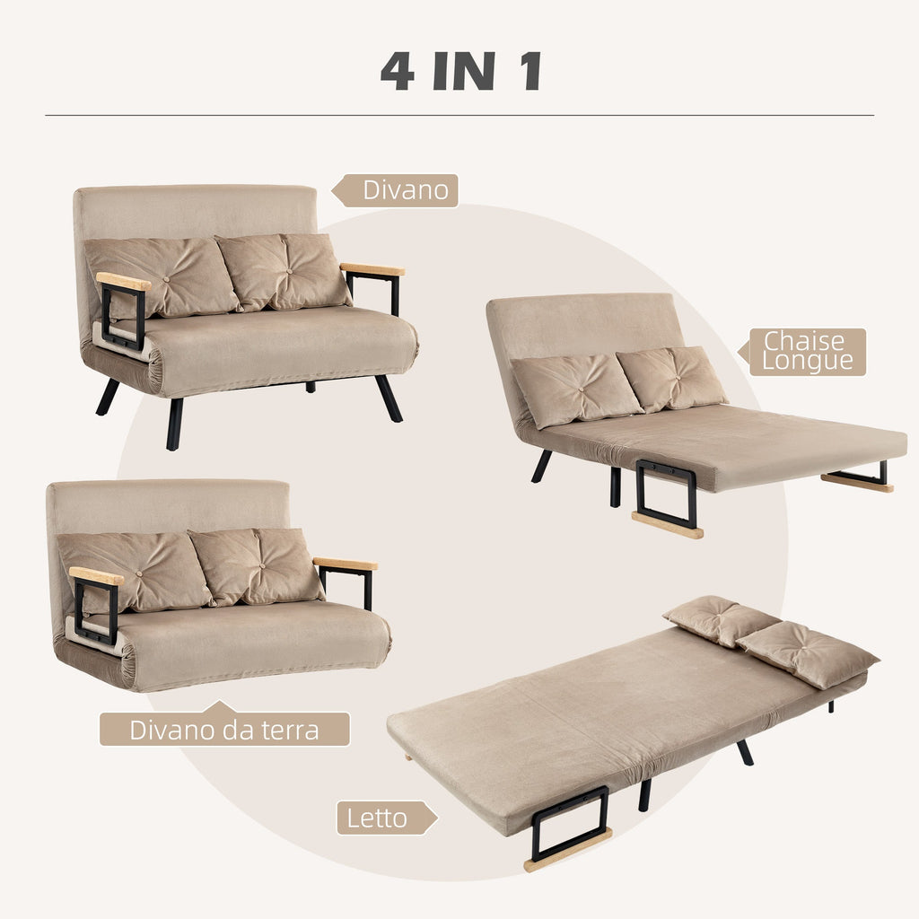 EasyComfort 3-in-1 slaapbank, 102x73x81 cm, lichtbruin