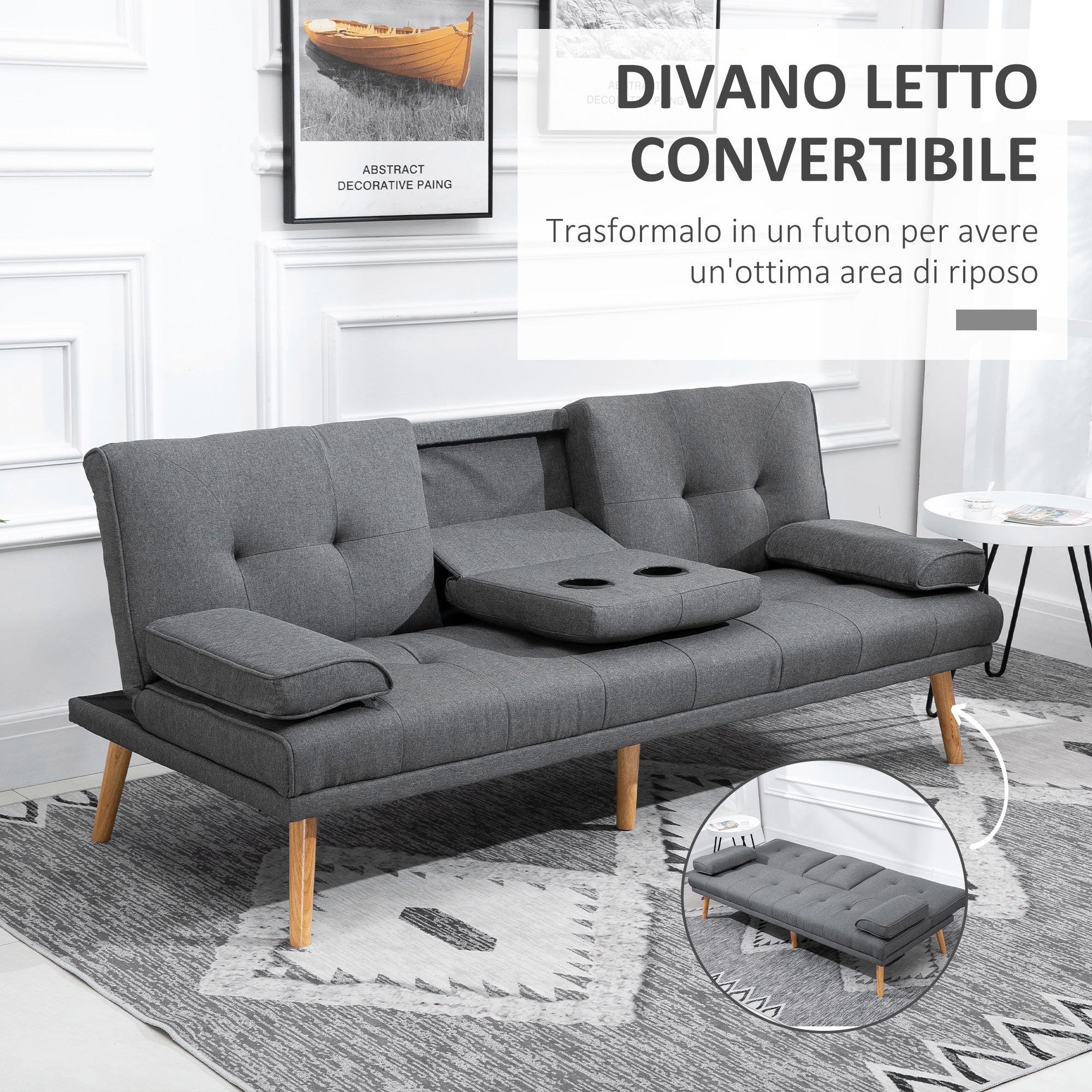 EasyComfort 3-zits slaapbank verstelbaar 181x77x78 cm