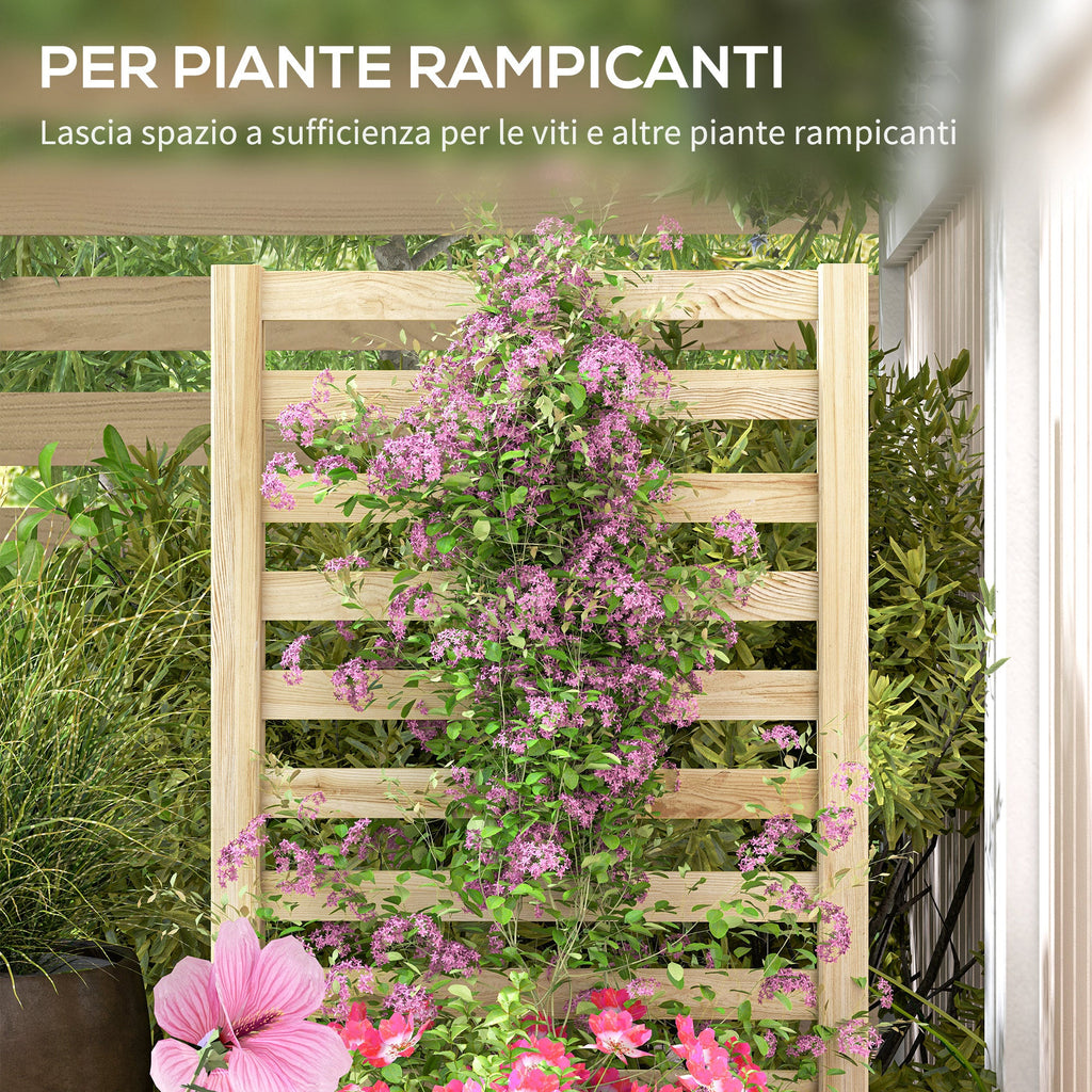 EasyComfort Plantenbak met klimrek, 150L, 115x60x110 cm