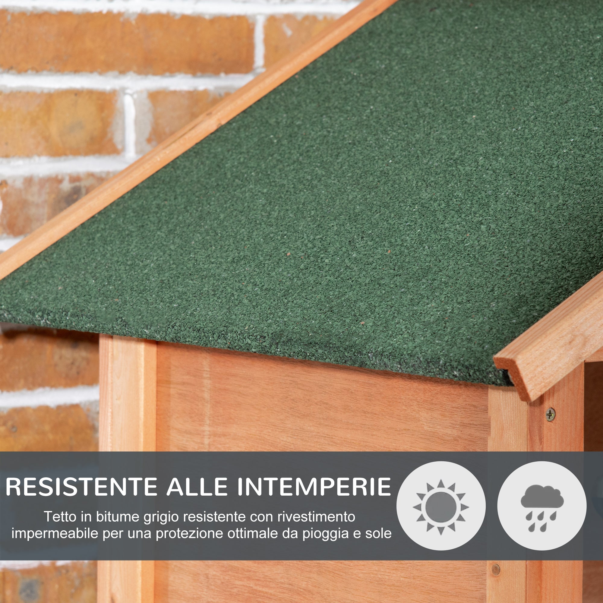 EasyComfort Gabbia per Uccelli in Legno e Metallo a 3 Aperture con 4 Posatoi e Vassoio Rimovibile, 80.5x57x153 cm, Arancione