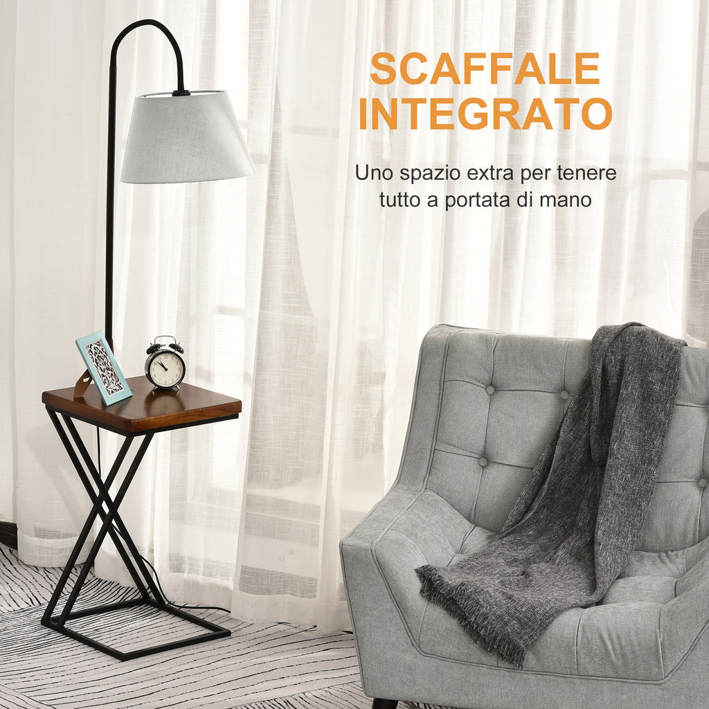 EasyComfort Moderne vloerlamp met tafeltje 36x36x165 cm