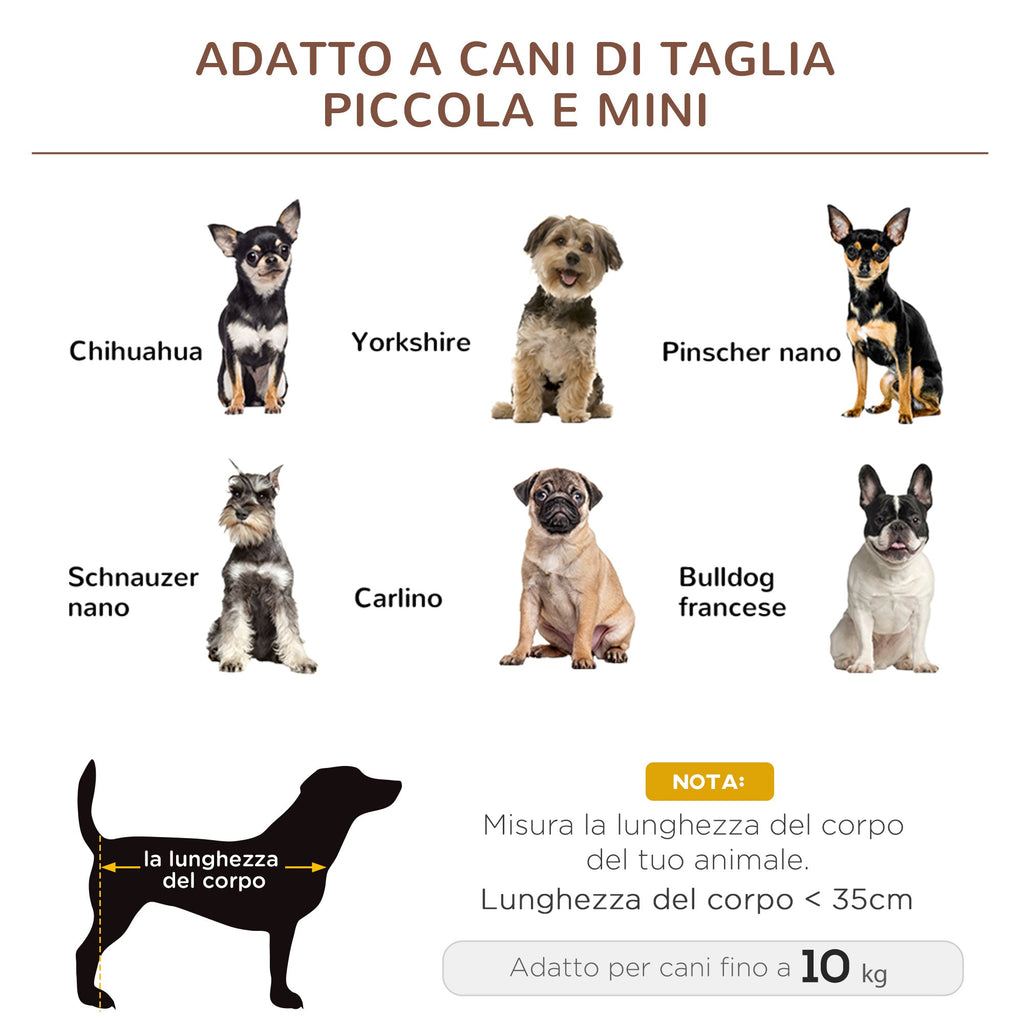 EasyComfort Lettino per Cani Rialzato with Seduta Traspirante, in Acciaio e Tessuto, 61x46x18 cm, black e Caffè