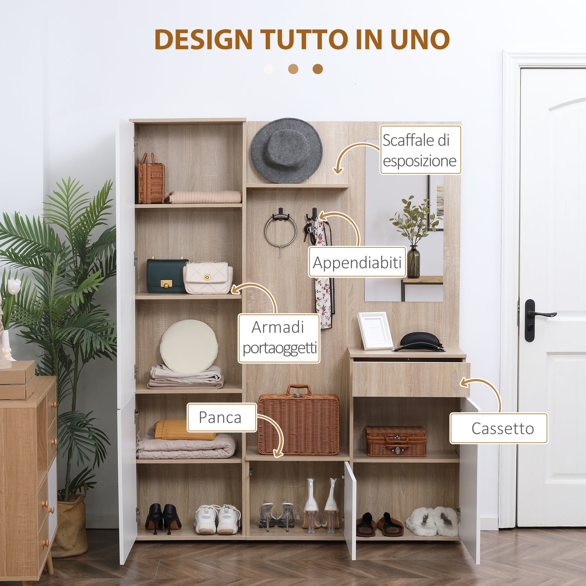 EasyComfort 4-in-1 halmeubel 145x29x184 cm