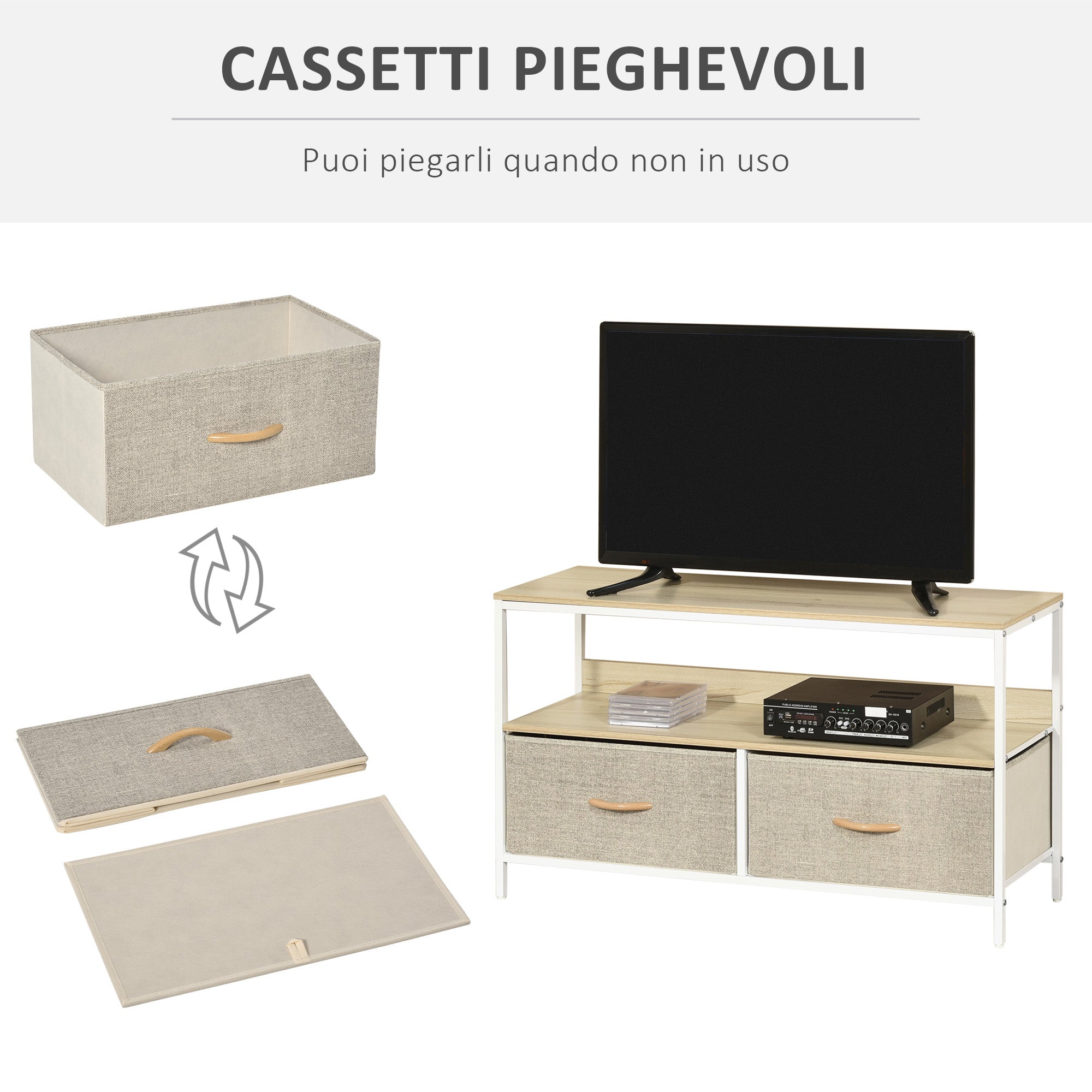 EasyComfort TV-meubel voor tv tot 47" - 98x29x56 cm