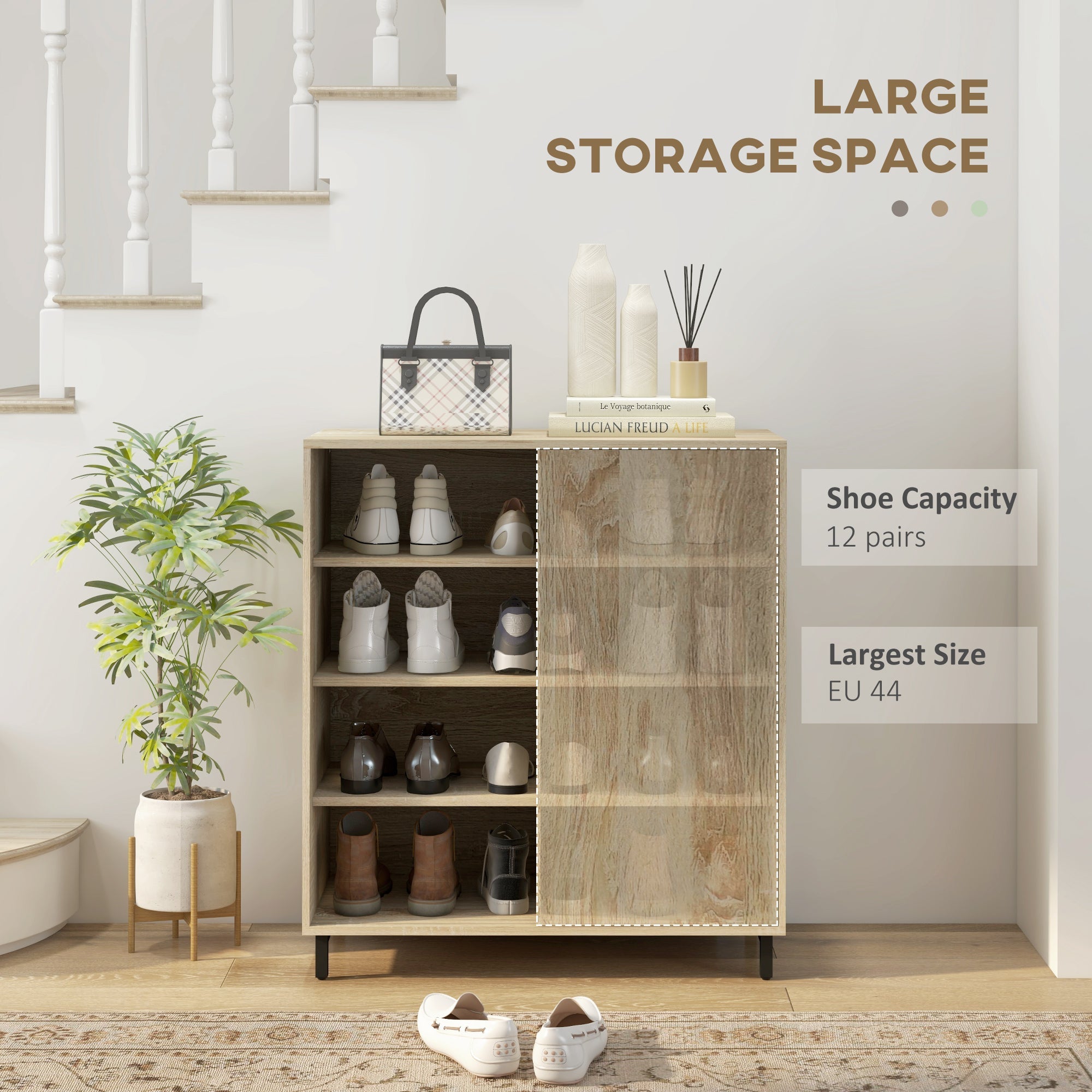 EasyComfort Mobile Scarpiera 4-lagen schoenenkast – 12 paar, 80×40×93 cm