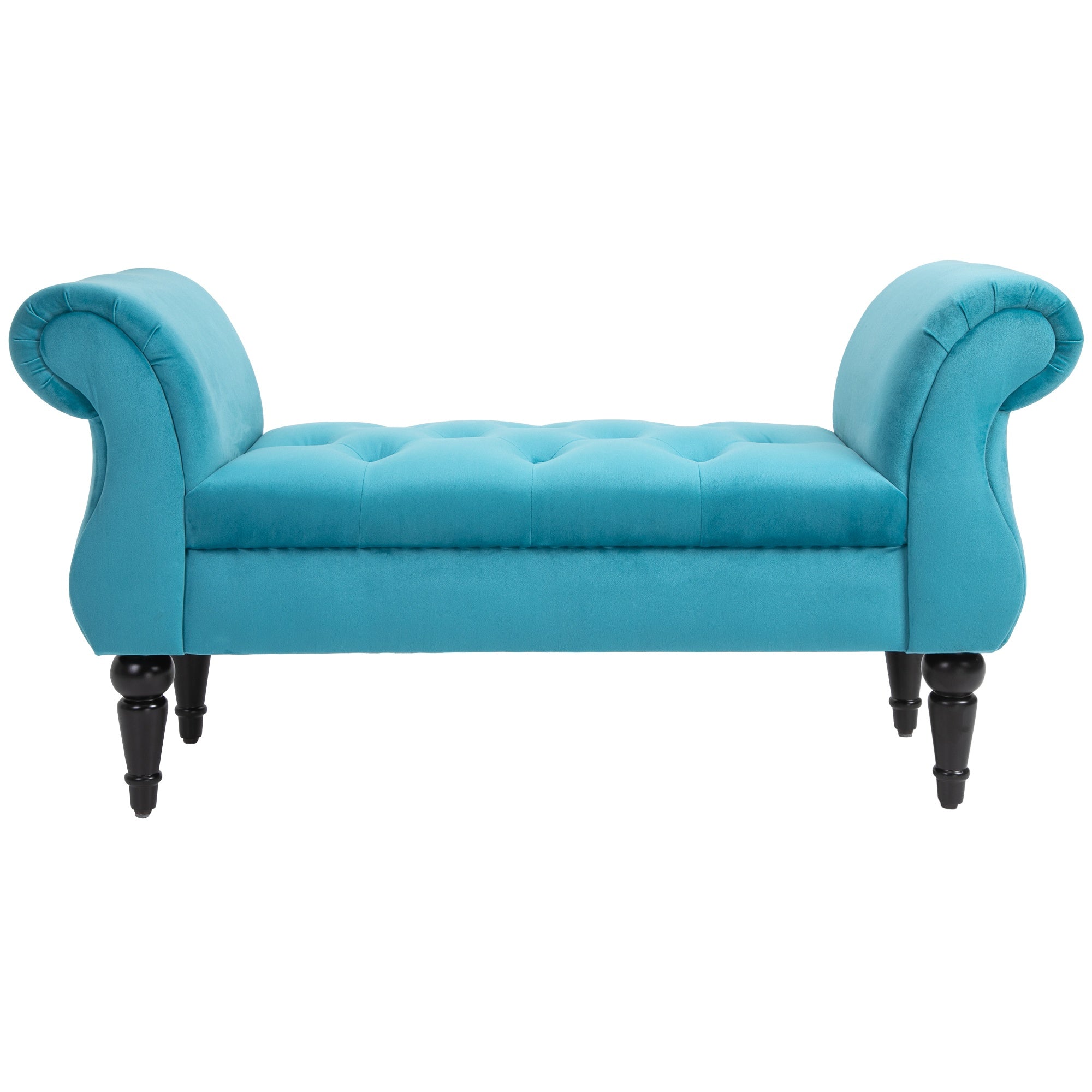 EasyComfort Vintage bankje met Chesterfield-zitting, 117 x 40 x 58 cm