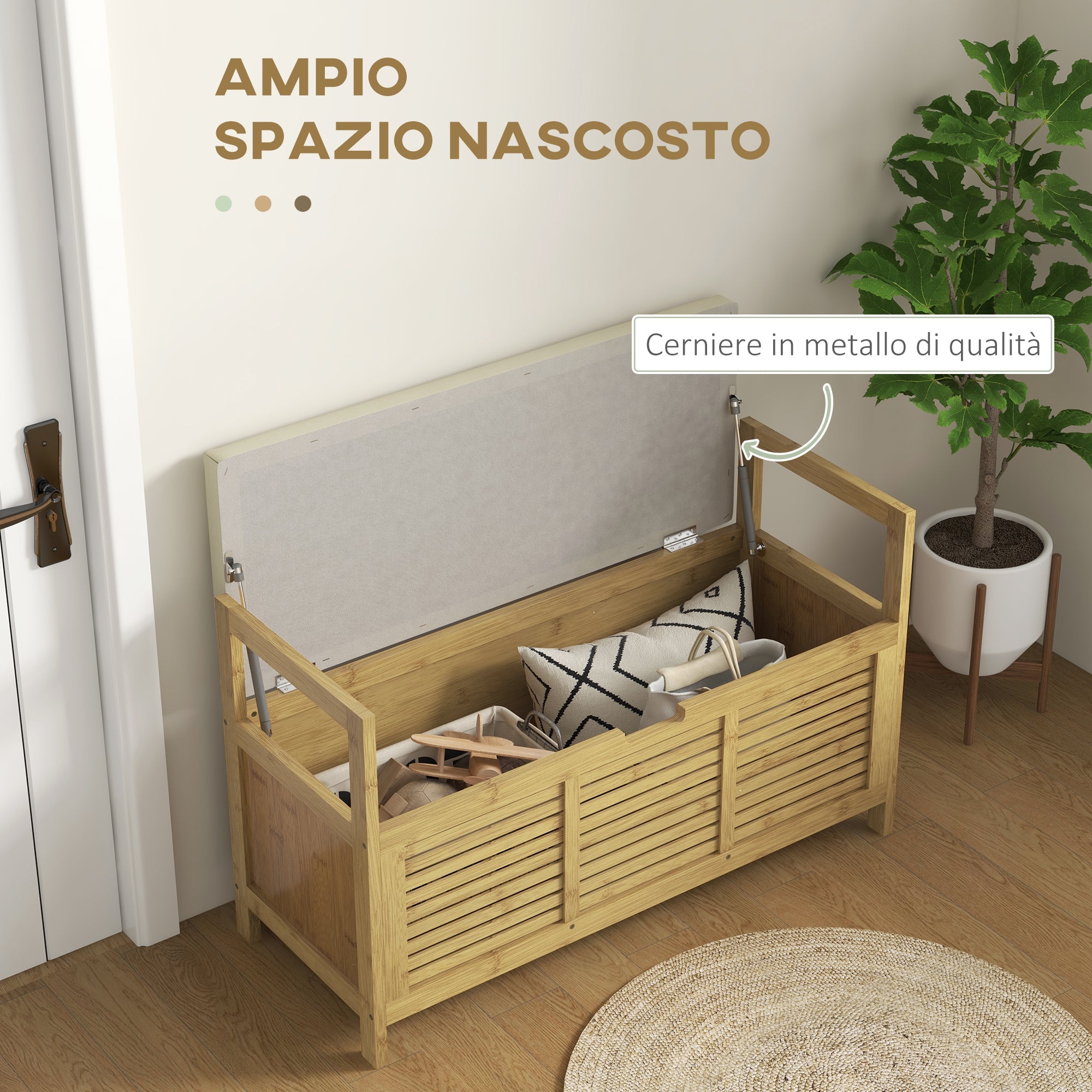 EasyComfort Panca Scarpiera schoenenbank 100x40x60 cm