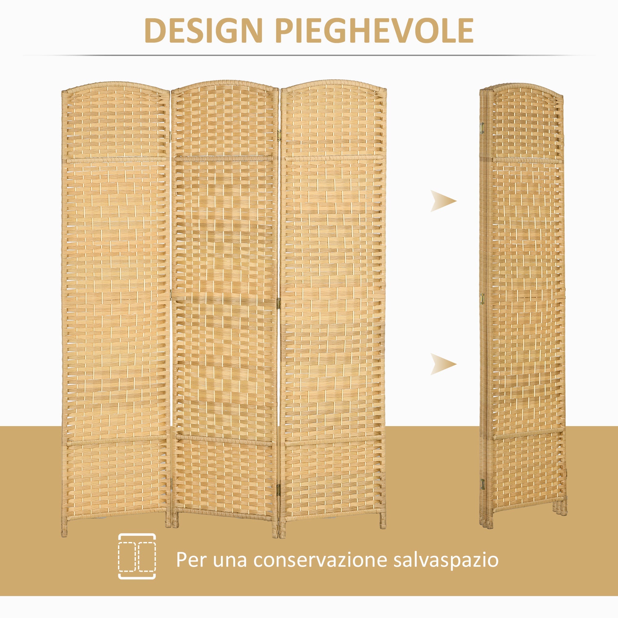 EasyComfort Kamerscherm 3-delig 135x180 cm