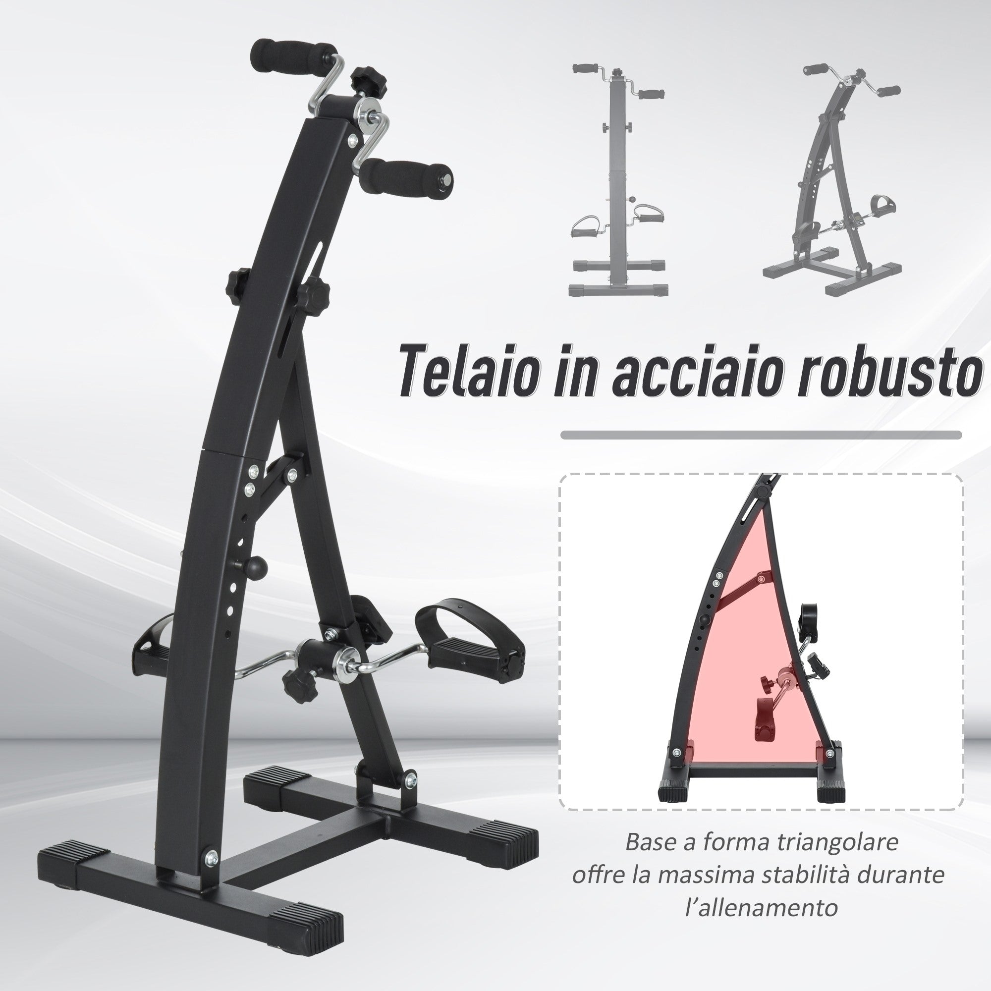 EASYCOMFORT Arm and Leg Pedals for Sofa or Armchair with LED Screen, Adjustable Height and Intensity, Black, 40x42.5x100cm