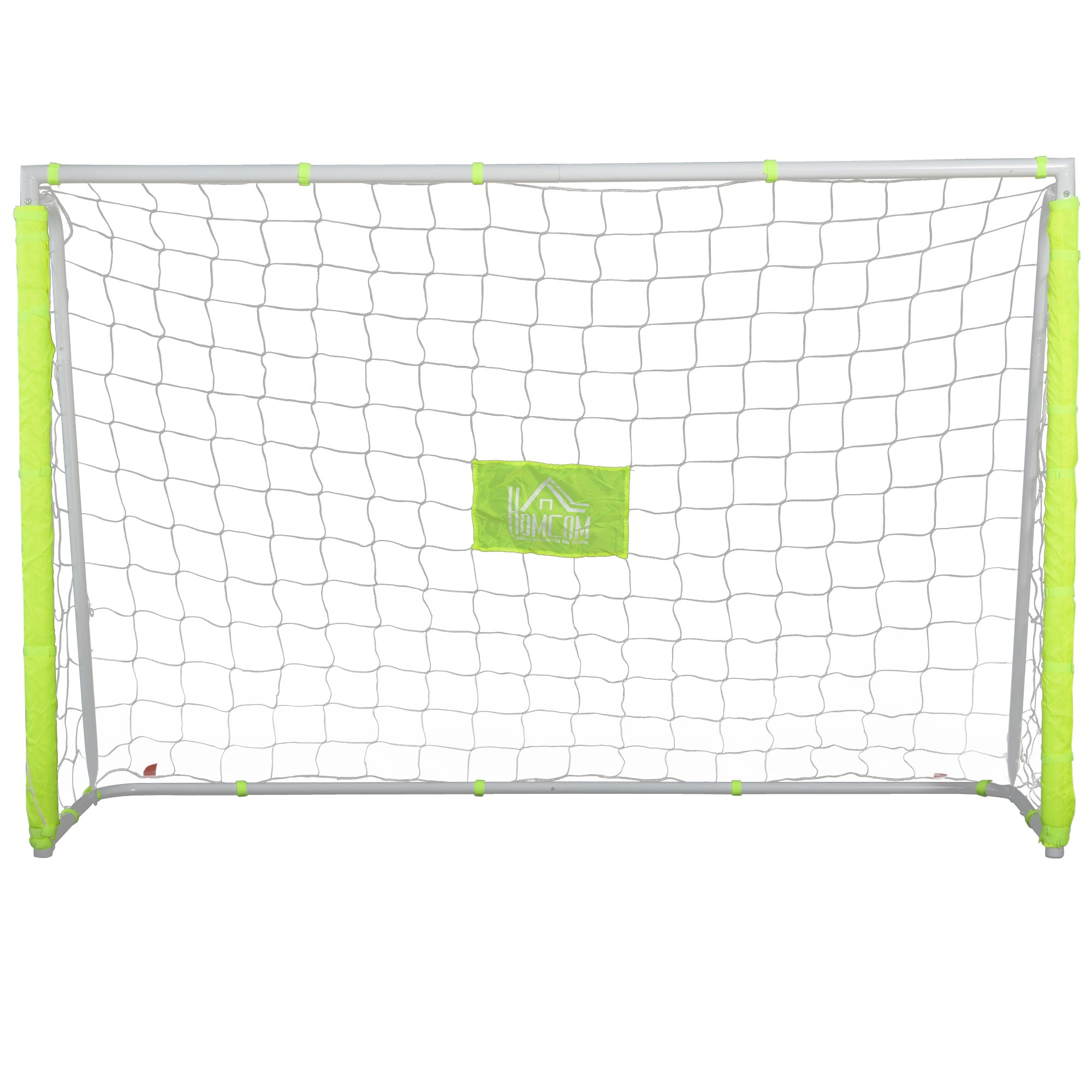 EasyComfort Porta da Calcio per Adulti e Bambini Rete with Bersaglio Centrale e Pali in Tessuto Giallo 186x62x123cm