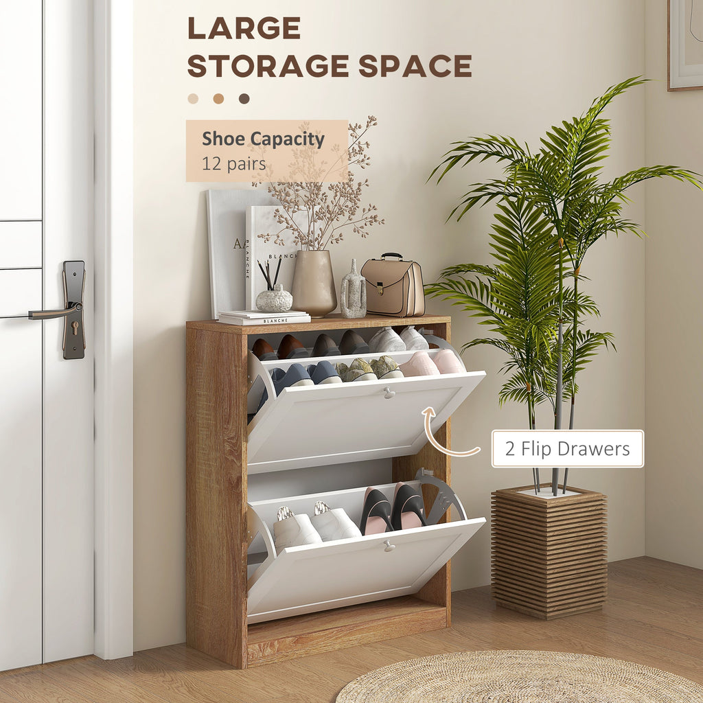 EasyComfort Scarpiera Slim schoenenkast voor 12 paar, 60x24.5x75.5 cm