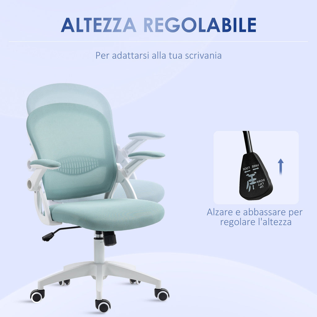 EasyComfort Ergonomische bureaustoel met mesh rug, verstelbaar, 65.5x61.5x88-97.5 cm