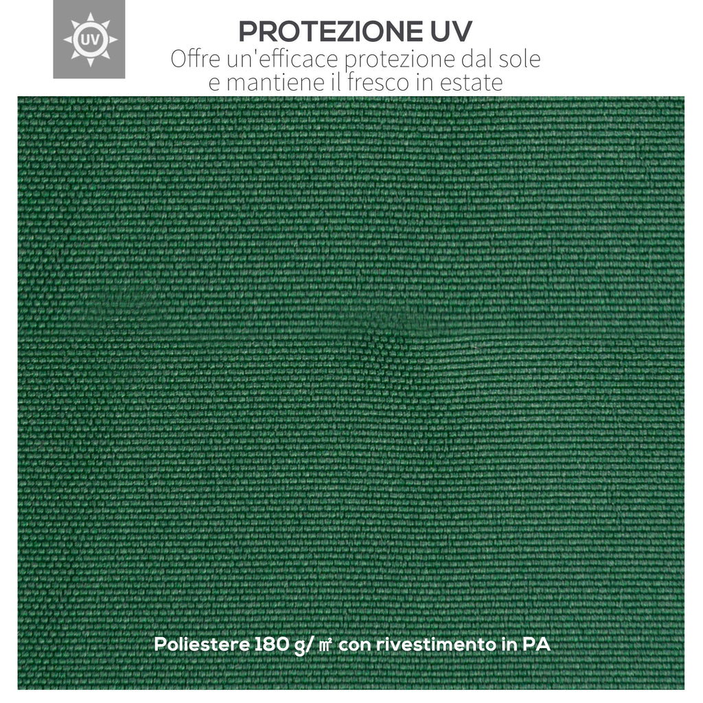 Easycomfort Tetto di Ricambio per Gazebo da Giardino 3x3m in Poliestere, Verde