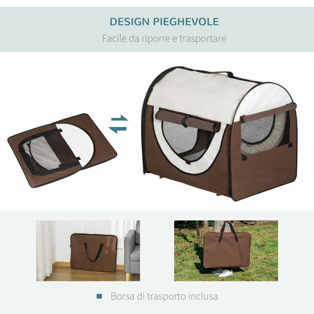 EasyComfort Opvouwbare draagtas voor hond en kat 70x51x59 cm