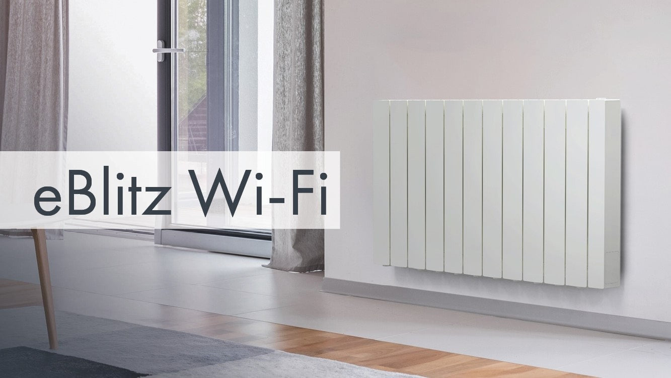 Radiatore Elettrico in Alluminio Fondital eBlitz Wi-Fi da 1000 W 470x583x80 mm