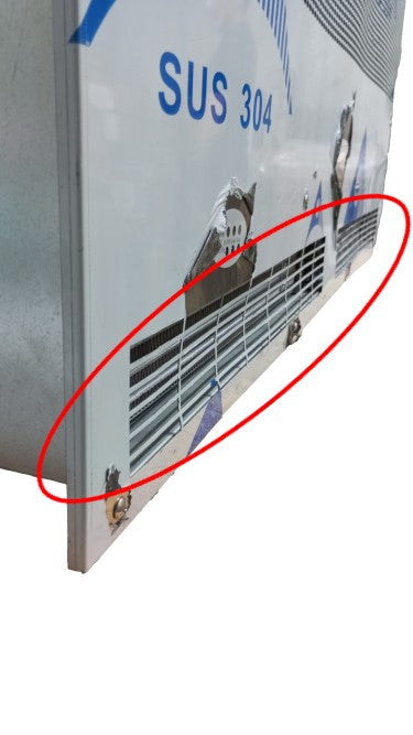 AREA OCCASIONI Barriera d'Aria ad built-in 120 cm Klimaline with Telecomando 2 Velocità SILVER NASCOSTA with Resistenza