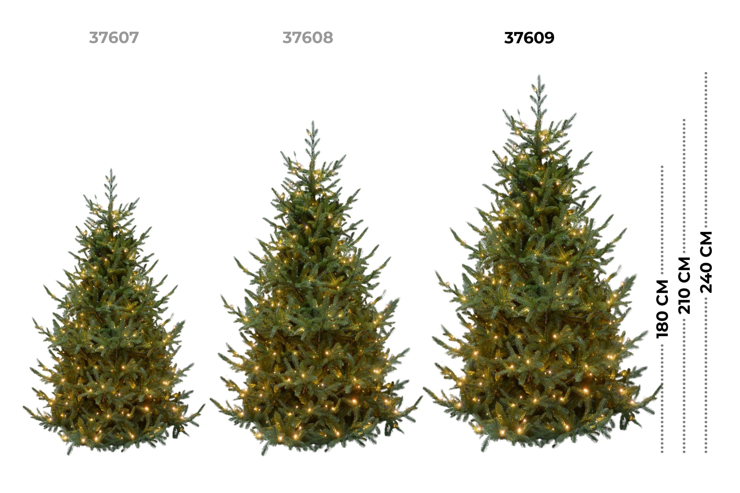 Albero di Natale Artificiale Verde Le Stelle Sestriere H 240cm x L 160cm Super Folto with 650 Luci Led + 20 Luci Flash Incorporate 3946 Rami