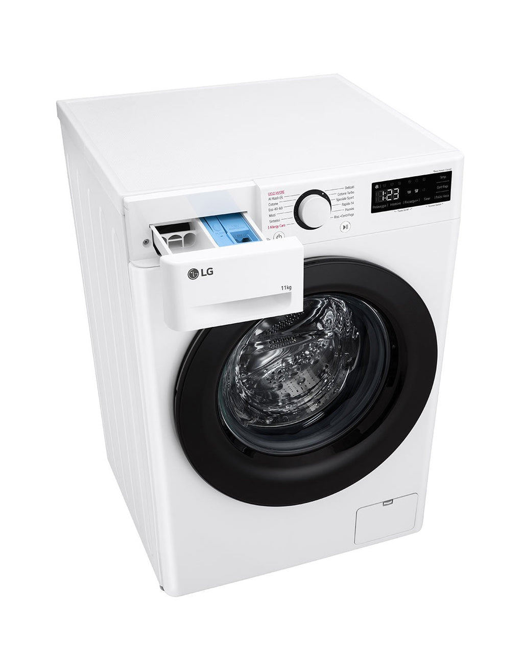 Lavatrice a Carico Frontale LG F4R3011NSWB Serie R3 11 kg Wi-Fi Classe A-10% 1400 Giri (A85×L60×P56,5) Bianco