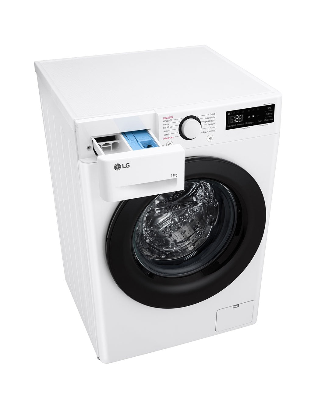 Lavatrice a Carico Frontale LG F4R3011NSWB Serie R3 11 kg Wi-Fi Classe A-10% 1400 Giri (A85×L60×P56,5) Bianco