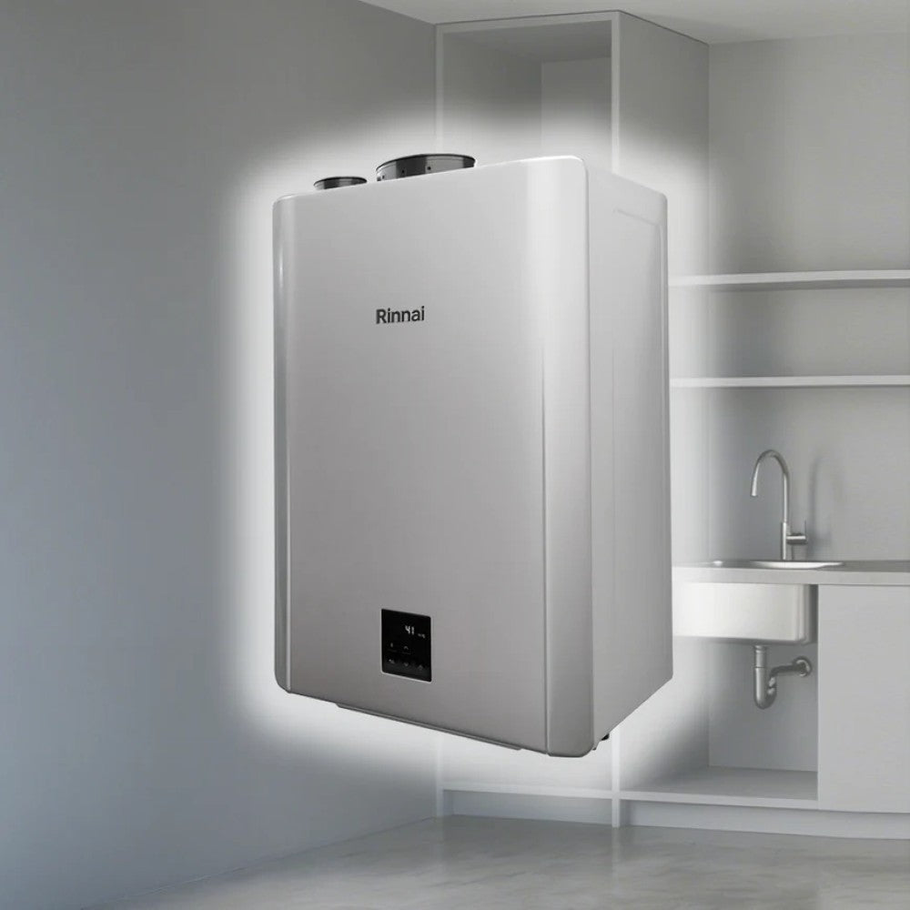 Rinnai Infinity NB26 condensatie-doorstroomboiler 26 l/min aardgas/LPG met rookgasafvoerset