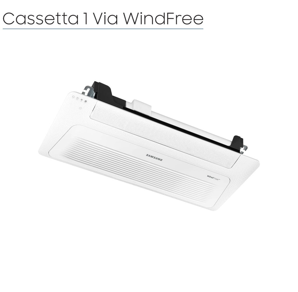 Unità Interna Samsung Cassetta WindFree 1 Via Slim 9000 Btu AJ026TN1DKG R-32 Wi-Fi Optional con Pannello Incluso
