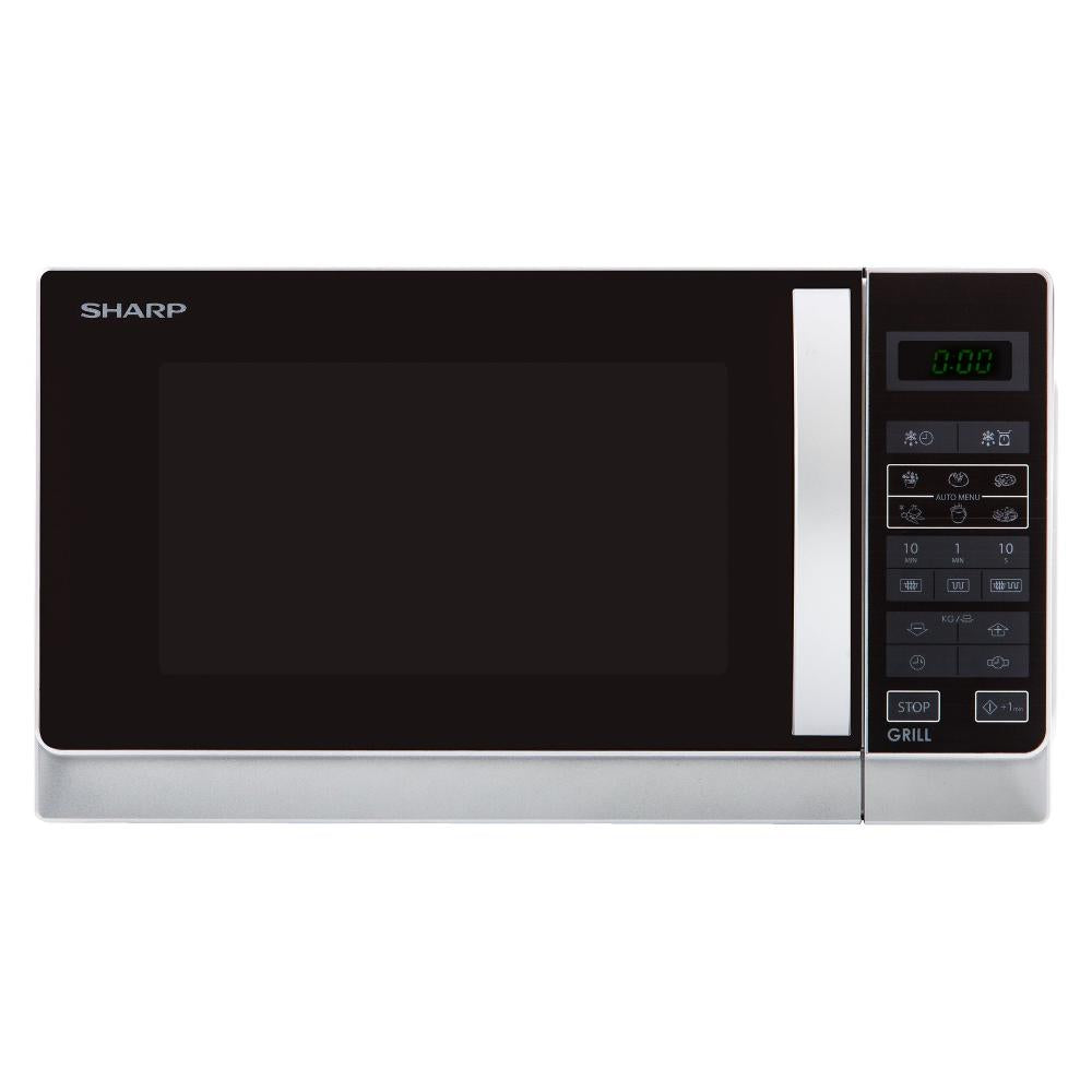 Sharp R 242INW solo magnetron 20 l 800 W zilver/zwart