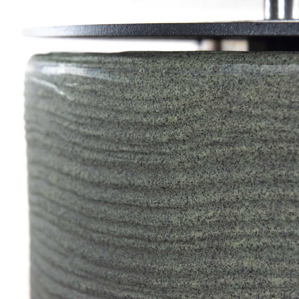 Divina Fire Raffaello bio-ethanol haard Ø35 x h55 cm saliegroen